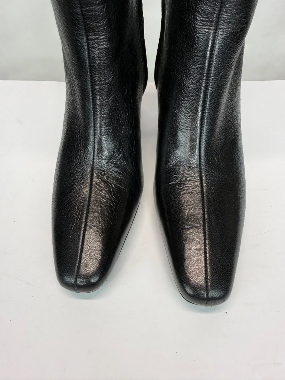 New Tory Burch Banana Leather Knee High Boot Black Leather Sz 5